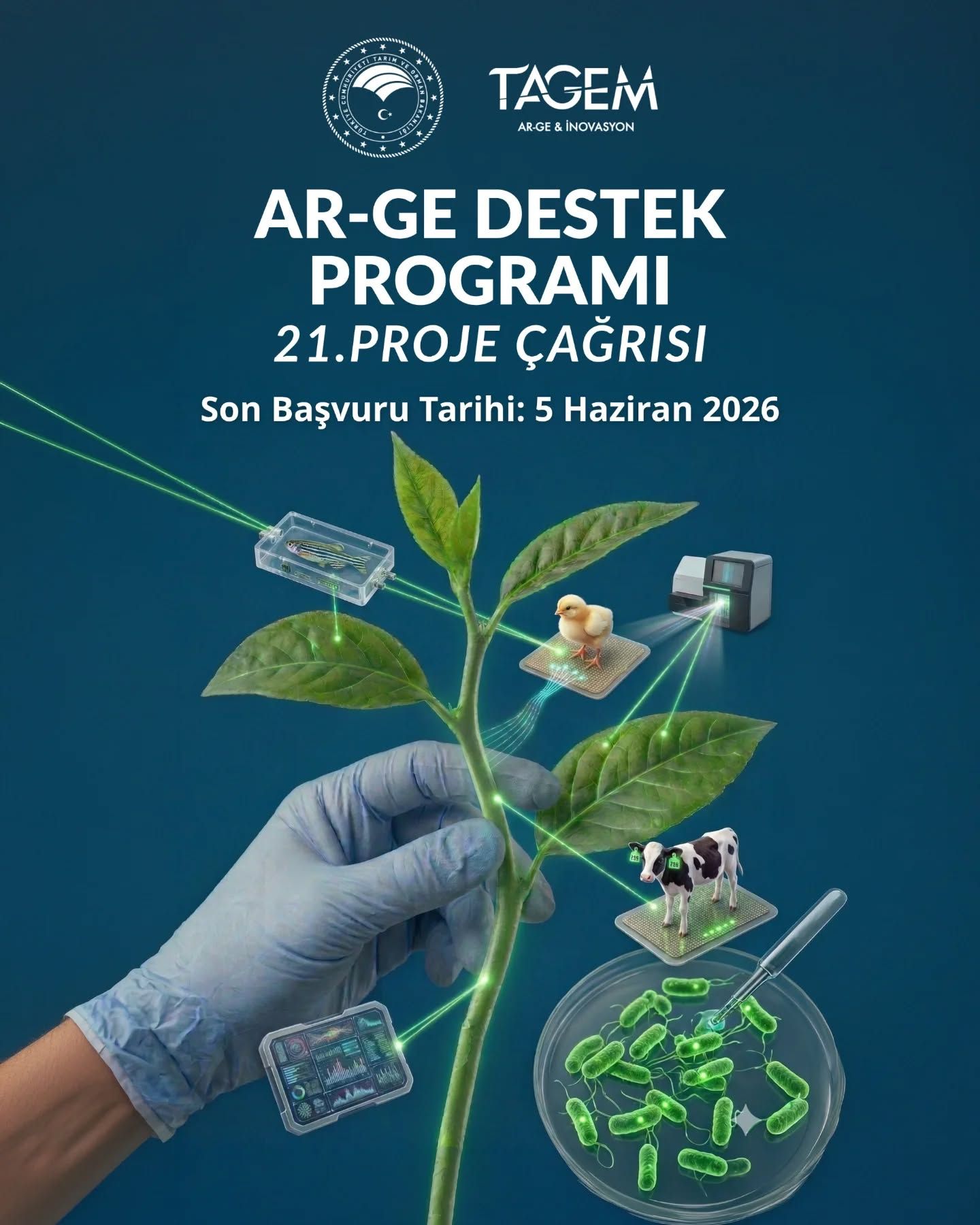 TAGEM Ar-Ge Destek Programı 21. Proje Çağrısı